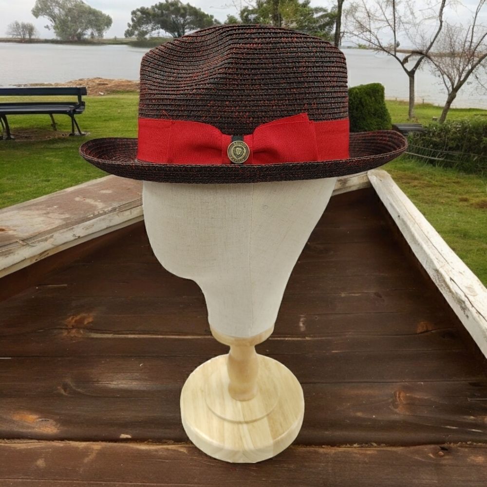 MEN'S BRUNO CAPELO PIEDMONT COLLECTION 2" SNAP BRIM PINCH FRONT FEDORA HAT PI862